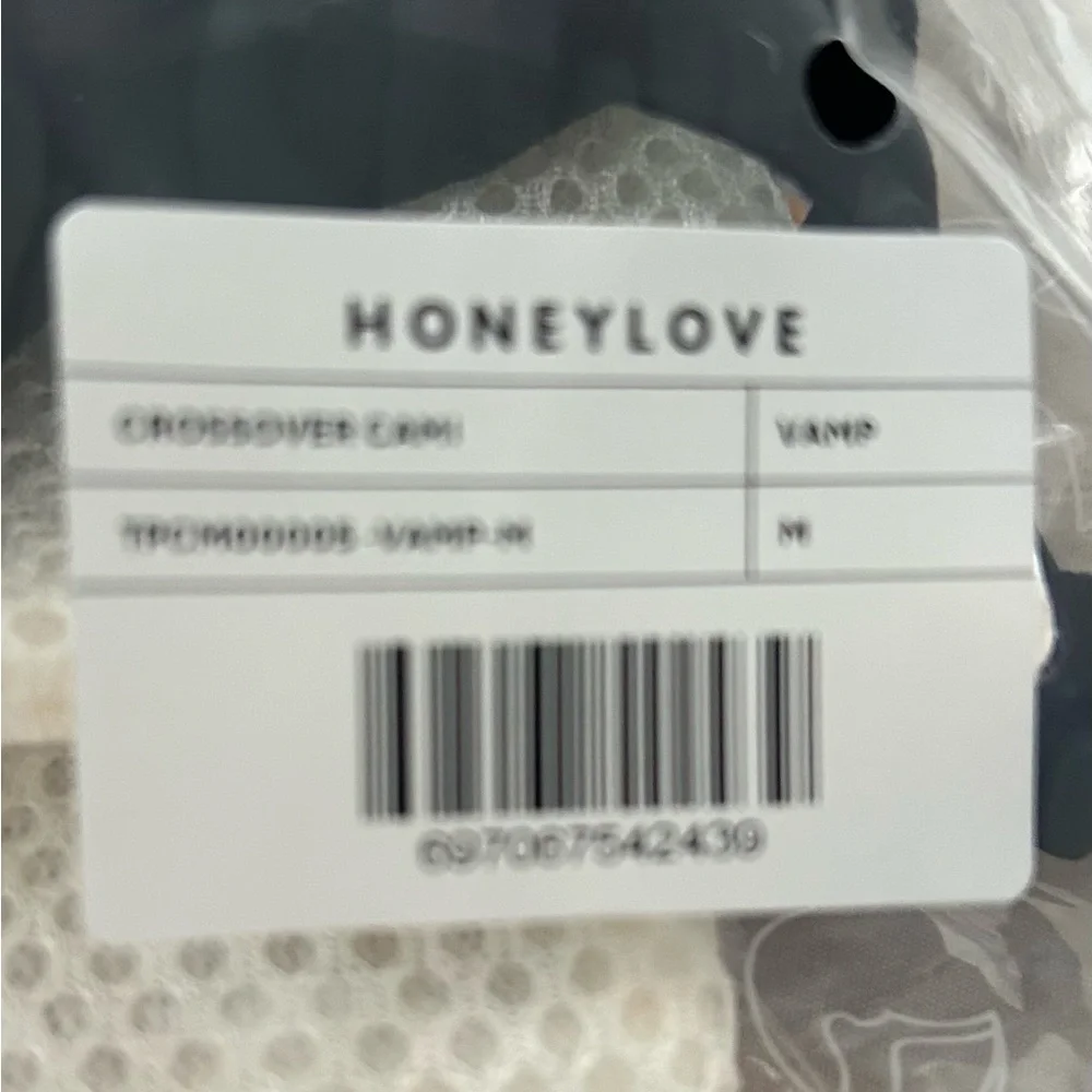 Honeylove Crossover Cami Size M Color Vamp (black) Strong Support - Picture 7 of 9